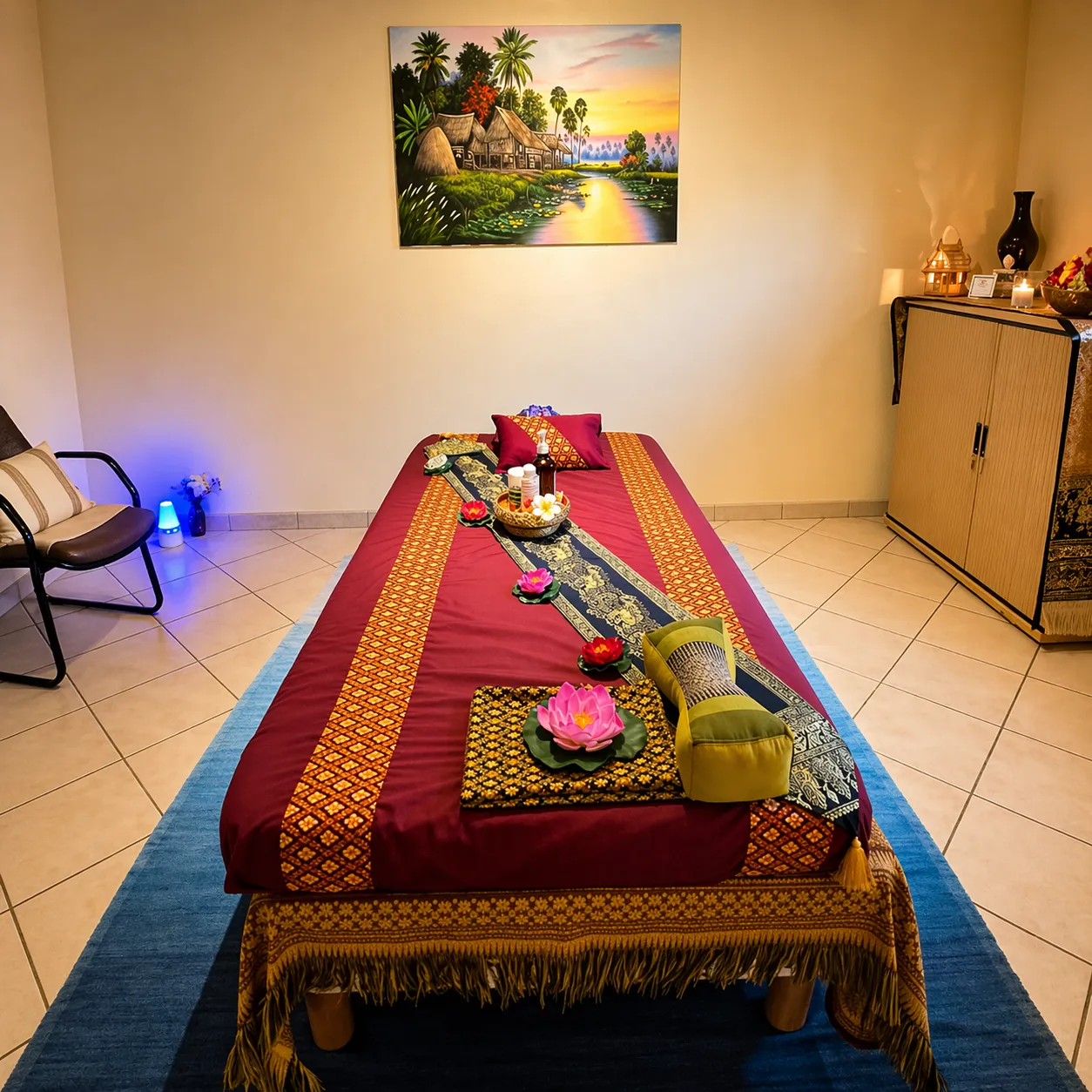 Therapist doing massage